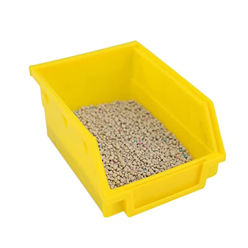 WOONEKY Hamster Toilette Badewanne aus Kunststoff für Kleine Tiere Zufällige Farbe S Badezimmer für Hamster Pflegezubehör für Kleintiere Badewanne für Meeresschweinchen Zufällige Farbe von WOONEKY