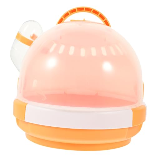 WOONEKY Hamster Tragetasche Atmungsaktiver Transportkäfig für Kleine Haustiere Box für Hamster Meerschweinchen und Andere Kleintiere Unterwegs von WOONEKY