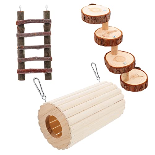 WOONEKY 3stücke Teiliges Hamster Holzspielzeug Set Tunnel Und Versteck Für Kleintiere Für Hamster Eichhörnchen Chinchillas Und Mehr Spiel Versteck Und Ruheplatz WOONEKY 3stücke Teiliges Hamster Holzspielzeug Set Tunnel Und Versteck Für Kleintiere Für Hamster Eichhörnchen Chinchillas Und Mehr Spiel Versteck Und Ruheplatz von WOONEKY
