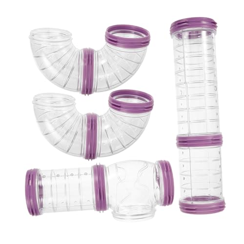 WOONEKY Hamster röhrenset aus Robustem Kunststoff Langlebiger DIY Tunnel für Kleintierkäfig Kratzfestes Außenzubehör Sicher und Stabil für Hamster und Kleine Nager Fördert Spielerisches von WOONEKY