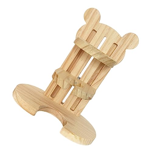 WOONEKY Wooden Hamster Trinkflasche Halter Höhenverstellbarer Ständer Für Wasserflaschen Und Sicher Geeignet Für Kleine Haustiere Aus Hochwertigem Holz Für Hamster Und Meerschweinchen von WOONEKY
