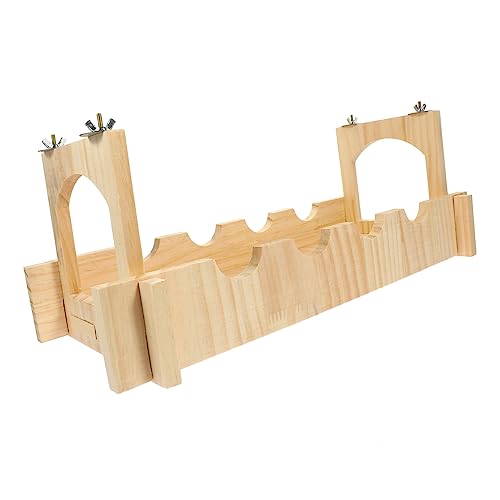 WOONEKY Hamster-hängebrücke Für Kleintiere Holzstruktur Für Meerschweinchen Chinchillas Und Hamster Versteck Und Spielbereich Im Käfig Leicht Und Platzsparend Für Einfache Handhabung von WOONEKY