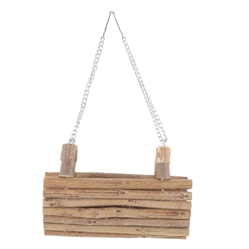 WOONEKY Hamsterhängematte aus Holz Natürlicher Kauspielplatz und Hängender Tunnel Vielseitiges für Zwerghamster Geeignet für Käfige Sicheres Haustierzubehör WOONEKY Hamsterhängematte aus Holz Natürlicher Kauspielplatz und Hängender Tunnel Vielseitiges für Zwerghamster Geeignet für Käfige Sicheres Haustierzubehör von WOONEKY