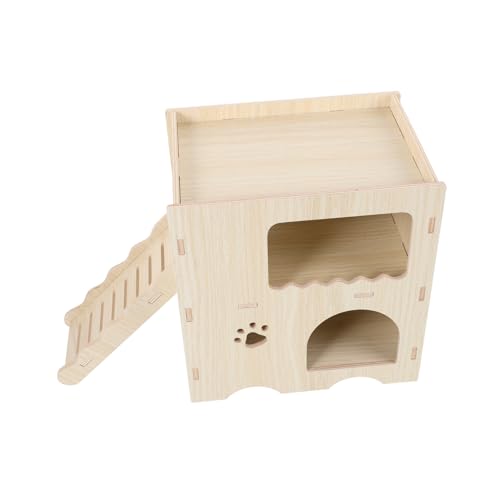 WOONEKY Hamsterhaus mit glatter Oberfläche Schlaf- und Versteckplatz für Haustiere Holznest für Haustiere WOONEKY Hamsterhaus mit glatter Oberfläche Schlaf- und Versteckplatz für Haustiere Holznest für Haustiere von WOONEKY