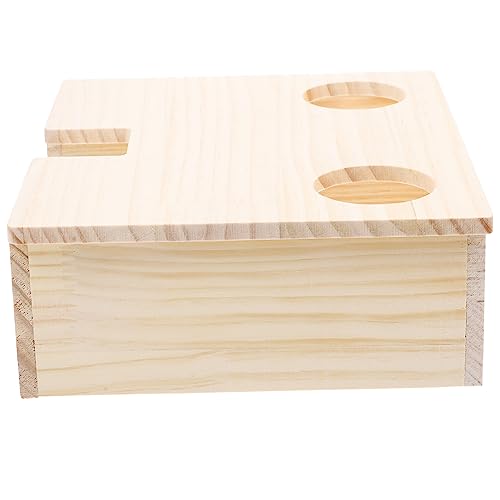 WOONEKY Hamsterkäfig Holzhaus Hamster Versteckt Spielzeug Bausatz Für Hamsterröhren Und -Tunnel Kleines Versteck Für Haustiere Rennmaus-versteck Kleintierversteck Hamsterleiterhaus Yellow WOONEKY Hamsterkäfig Holzhaus Hamster Versteckt Spielzeug Bausatz Für Hamsterröhren Und -Tunnel Kleines Versteck Für Haustiere Rennmaus-versteck Kleintierversteck Hamsterleiterhaus Yellow von WOONEKY