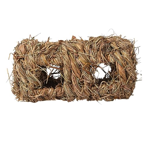 WOONEKY Hamster-heu Nest Aus Schlafnest Und Kau-Spielzeug Für Kleine Haustiere Geeignet Für Hamster Und Zwergkaninchen Für Hause Und Unterwegs Aus Natürlichen Materialien Gefertigt von WOONEKY