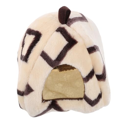 WOONEKY Hamsternest hamsterbett Hamster Spielzeug tierbett pet Bed Guinea Pig Toys Hamsterversteck Hamsterhaus Chinchilla-Versorgung verschleißfestes Chinchillahaus Hamsterhütte Baumwolle von WOONEKY