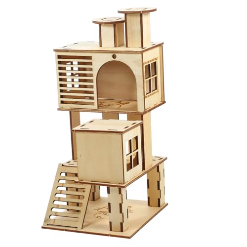 WOONEKY En Hamsterhaus Aus Holz Rutsche Leiter Haustiernest Haustiergehege Hamsterhaus WOONEKY En Hamsterhaus Aus Holz Rutsche Leiter Haustiernest Haustiergehege Hamsterhaus von WOONEKY
