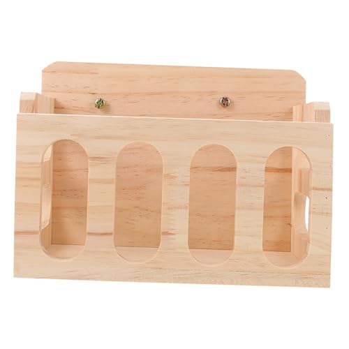 WOONEKY Futterspender Für Hasen Abfalldesign Heu-futterspender Aus Holz Für Chinchillas Meerschweinchen Hält Futter WOONEKY Futterspender Für Hasen Abfalldesign Heu-futterspender Aus Holz Für Chinchillas Meerschweinchen Hält Futter von WOONEKY