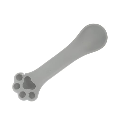 WOONEKY Haustier Dosen Suppenlöffel Haustier Rührlöffel Manueller Dosenöffner Dosenfutter Löffel Silikon Katzenfutterschaufel Multifunktionaler Tiernahrungslöffel Tierfutter von WOONEKY