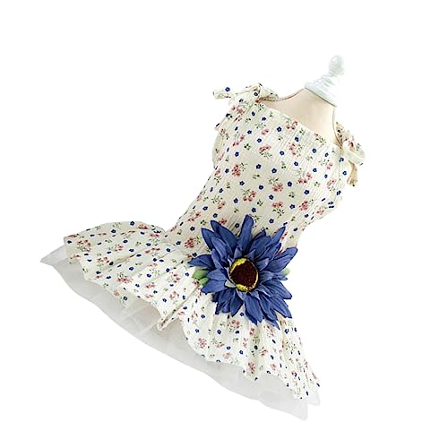 WOONEKY Hundekleid – Spitzenrock Mit Gänseblümchenmuster Für Haustiere Ideal Für Hochzeiten Geburtstage Foto-Requisiten Weich Und Aus Stoff Schnelltrocknend WOONEKY Hundekleid – Spitzenrock Mit Gänseblümchenmuster Für Haustiere Ideal Für Hochzeiten Geburtstage Foto-Requisiten Weich Und Aus Stoff Schnelltrocknend von WOONEKY