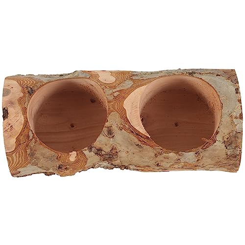 WOONEKY Fütterungslösung für Kleintiere: Holznapf mit Doppelschlitzen für Hamster und Meerschweinchen natürliches Apfelholz leicht zu reinigen WOONEKY Fütterungslösung für Kleintiere: Holznapf mit Doppelschlitzen für Hamster und Meerschweinchen natürliches Apfelholz leicht zu reinigen von WOONEKY