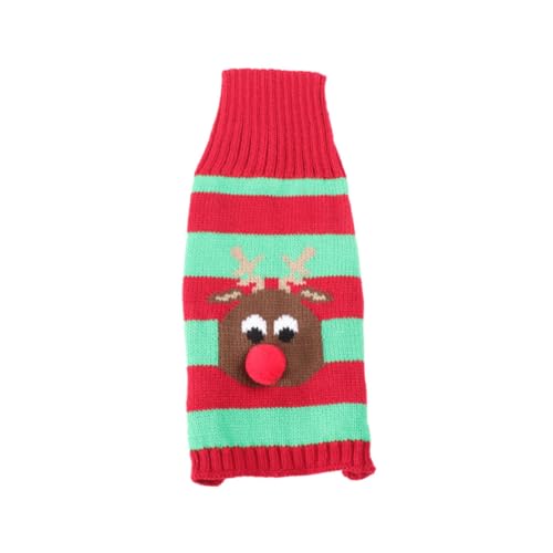 WOONEKY Luxuriöse Strickwaren Für Haustiere Hundepullover Partykostüme Stilvolle Hundekleidung Für Weihnachten von WOONEKY