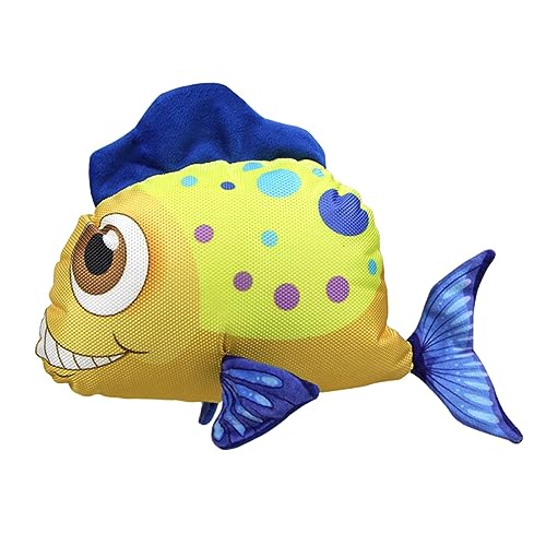 WOONEKY Kuscheliges Hundespielzeug Goldfischform Interaktives Quietschspielzeug Aus Strapazierfähigem Oxford- Kauen Für Zahnpflege Von Hunden WOONEKY Kuscheliges Hundespielzeug Goldfischform Interaktives Quietschspielzeug Aus Strapazierfähigem Oxford- Kauen Für Zahnpflege Von Hunden von WOONEKY