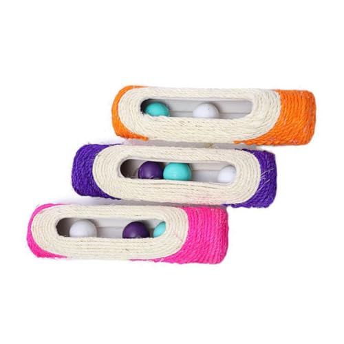 WOONEKY 3 Sisal-kratzbretter Katzenspielzeug Mit Sound Haustierspielzeug Für Hunde Und Katzen Sicher Für Die Pfoten Kompaktes Design Stundenlanger Spaß Zufällige Farbe WOONEKY 3 Sisal-kratzbretter Katzenspielzeug Mit Sound Haustierspielzeug Für Hunde Und Katzen Sicher Für Die Pfoten Kompaktes Design Stundenlanger Spaß Zufällige Farbe von WOONEKY
