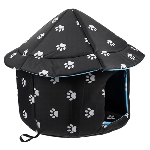 WOONEKY Warmes Katzenschlafnest wasserdicht halbgeschlossenes Design wetterfester Katzenunterschlupf für Hunde und Katzen WOONEKY Warmes Katzenschlafnest wasserdicht halbgeschlossenes Design wetterfester Katzenunterschlupf für Hunde und Katzen von WOONEKY