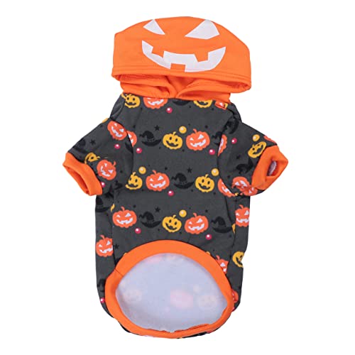 WOONEKY Pet Kostüm Für Hunde Halloween Kürbis Hoodie Mit Kapuze Warmes Plüschmaterial Verschiedene Für Cosplay Und Partys WOONEKY Pet Kostüm Für Hunde Halloween Kürbis Hoodie Mit Kapuze Warmes Plüschmaterial Verschiedene Für Cosplay Und Partys von WOONEKY