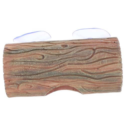 WOONEKY Hollow Tree Trunk Versteck für Reptilien und Aquarium Höhle und Kletterspielzeug für Leopardgeckos und Bartagamen Sichere und Einfache Befestigung mit Saugnäpfen aus Harz WOONEKY Hollow Tree Trunk Versteck für Reptilien und Aquarium Höhle und Kletterspielzeug für Leopardgeckos und Bartagamen Sichere und Einfache Befestigung mit Saugnäpfen aus Harz von WOONEKY