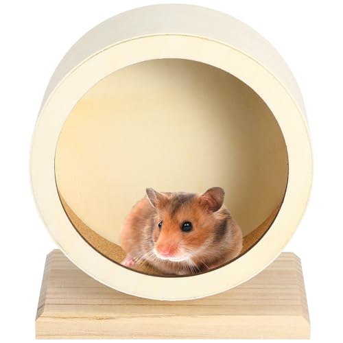 WOONEKY Holz Laufrad für Hamster und Kleintiere Strapazierfähiges Nicht Laufendes Disk für Gesunde Bewegung S für Hamster Ratten und Andere Kleine Haustiere WOONEKY Holz Laufrad für Hamster und Kleintiere Strapazierfähiges Nicht Laufendes Disk für Gesunde Bewegung S für Hamster Ratten und Andere Kleine Haustiere von WOONEKY