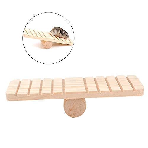 WOONEKY Holz Wippe für Hamster für Kleine Haustiere Kauspielzeug und Spielplatz für Hamster Mäuse und Andere Kleintiere für Käfige Versteck WOONEKY Holz Wippe für Hamster für Kleine Haustiere Kauspielzeug und Spielplatz für Hamster Mäuse und Andere Kleintiere für Käfige Versteck von WOONEKY