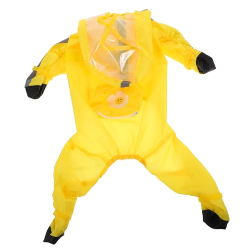 WOONEKY Reflektierender Haustier-Regenmantel Für Hunde Hundeponcho-Booties Modisches Hundezubehör Bequeme Stilvolle Regenjacke Für Welpen von WOONEKY