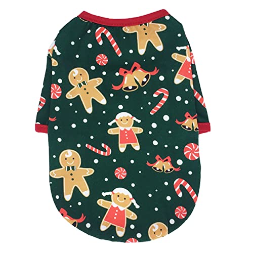 WOONEKY Lebkuchenmann-Haustier-Outfit Weihnachtliche Hundekleidung Für Haustiere Elegantes Haustierkostüm Entzückendes Muster WOONEKY Lebkuchenmann-Haustier-Outfit Weihnachtliche Hundekleidung Für Haustiere Elegantes Haustierkostüm Entzückendes Muster von WOONEKY
