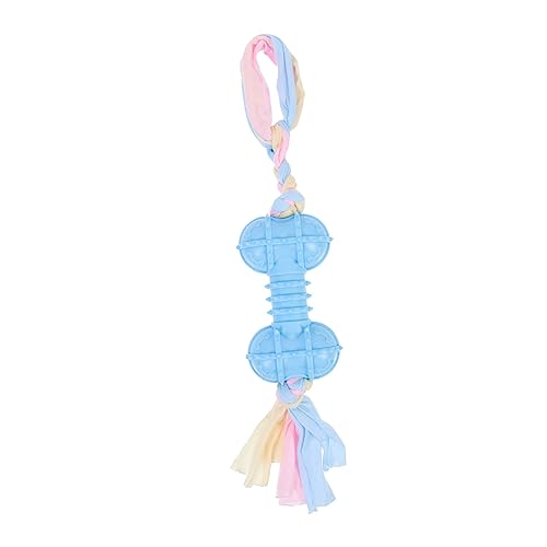 WOONEKY 1stücke Portable Puppy Kauspielzeug Verschleißfestes Langlebiges Knochen-förmiges Spielzeug Für Hunde Zahnpflege Für Interaktives Blau von WOONEKY