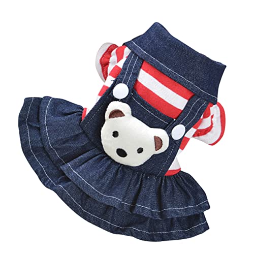 WOONEKY Hundekleid Hosenträgerrock Hundebekleidung Bequem Vielseitig Für Anlässe von WOONEKY