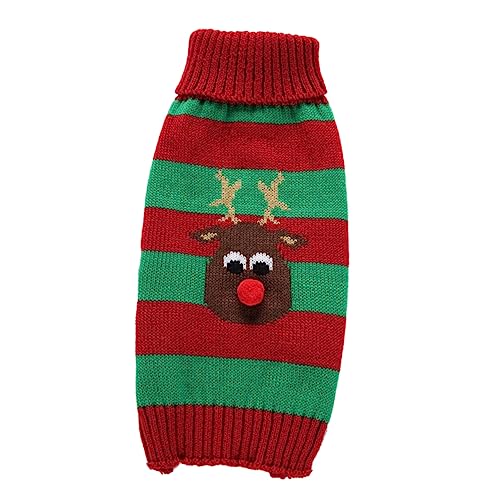 WOONEKY Haustierkleidung Hundepullover für kleine Hunde weihnachtshundeoutfit Weihnachts hundekostüm Weihnachten hundekostüm Kleider Weihnachtspullover Haustier-Partykostüm Hundekleidung von WOONEKY