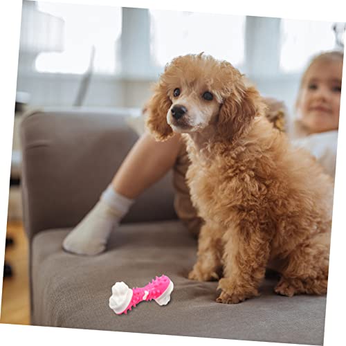 WOONEKY Hundespielzeug Kauknochen aus TPR und Verschleißfest Fördert Zahnpflege und Stressabbau Interaktives Training für Hunde Spielerisches Lernspielzeug Knochenform Rosa WOONEKY Hundespielzeug Kauknochen aus TPR und Verschleißfest Fördert Zahnpflege und Stressabbau Interaktives Training für Hunde Spielerisches Lernspielzeug Knochenform Rosa von WOONEKY