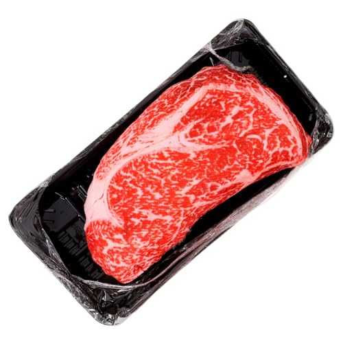 WOONEKY Hundespielzeug Kauspielzeug Steak Lautspielzeug für Hunde Design Langlebig für Outdoor Training und Zahnpflege Geeignet für Kleine und Mittelgroße Hunde von WOONEKY