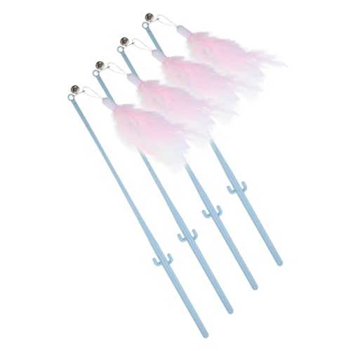 WOONEKY Kätzchen Spielzeug 4 Stück Katzen-Teaser-Stick Katzenminze-Spielzeug Mit Quasten Katzenspielzeug Spielzeug Mit Saugnapf Kratzspielzeug Für Kätzchen Selbst Spielen Feder Zubehör WOONEKY Kätzchen Spielzeug 4 Stück Katzen-Teaser-Stick Katzenminze-Spielzeug Mit Quasten Katzenspielzeug Spielzeug Mit Saugnapf Kratzspielzeug Für Kätzchen Selbst Spielen Feder Zubehör von WOONEKY