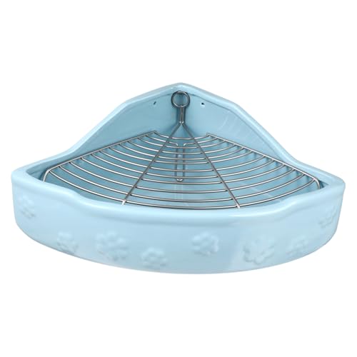 WOONEKY Kaninchen Keramik Toilette Kleine Haustier PIPI Toilette Kleintier Katzentoilette Kaninchen Katzentoilette Kleintierbedarf Hamster Einstreu Fächerförmige Haustierstreu WOONEKY Kaninchen Keramik Toilette Kleine Haustier PIPI Toilette Kleintier Katzentoilette Kaninchen Katzentoilette Kleintierbedarf Hamster Einstreu Fächerförmige Haustierstreu von WOONEKY