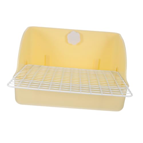 WOONEKY Kaninchentoilette Ecktoilette für Kleintiere Geräumige Haustier Toilette mit Spritzschutz Langlebige Töpfchen für Meerschweinchen und Hamster Cremefarben WOONEKY Kaninchentoilette Ecktoilette für Kleintiere Geräumige Haustier Toilette mit Spritzschutz Langlebige Töpfchen für Meerschweinchen und Hamster Cremefarben von WOONEKY