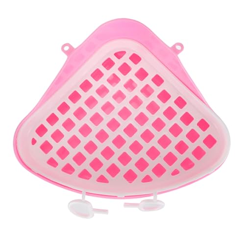 WOONEKY Kasten Kaninchentoilette Wurf Hamster Badehaus Hamsterbad Sandzimmer Haustier-Kaninchen-Toilette Triangel-töpfchentrainer-Ecke Badehaus Für Hamster Hamstertoilette Plastik Rosa WOONEKY Kasten Kaninchentoilette Wurf Hamster Badehaus Hamsterbad Sandzimmer Haustier-Kaninchen-Toilette Triangel-töpfchentrainer-Ecke Badehaus Für Hamster Hamstertoilette Plastik Rosa von WOONEKY