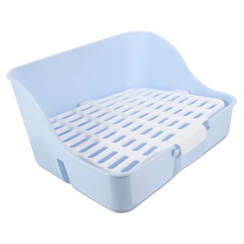 WOONEKY Haustiertoilette Kaninchenkotschale Hasentoilette Katzentoilette Tablett Haustier-Trainingsecke WOONEKY Haustiertoilette Kaninchenkotschale Hasentoilette Katzentoilette Tablett Haustier-Trainingsecke von WOONEKY