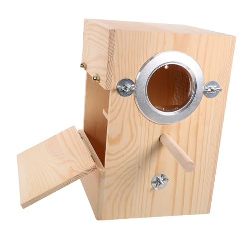 WOONEKY Edler Sittich-nistkasten Aus Holz Vogelhäuschen Dekorativer Vogelnistkasten Aus Holz WOONEKY Edler Sittich-nistkasten Aus Holz Vogelhäuschen Dekorativer Vogelnistkasten Aus Holz von WOONEKY