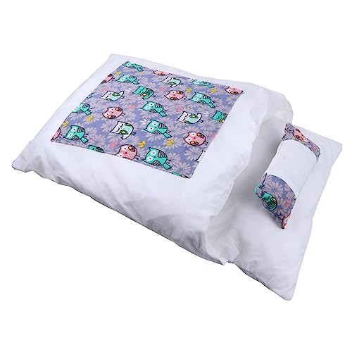 WOONEKY Kissenbett für Katzen Cartoon-Eulen-Design warmes Haustierkissen für Kleintiere WOONEKY Kissenbett für Katzen Cartoon-Eulen-Design warmes Haustierkissen für Kleintiere von WOONEKY