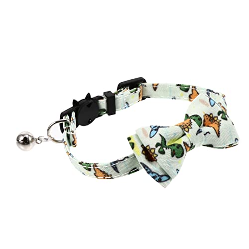 WOONEKY Luxuriöses Katzenhalsband Haustierhalsband Fliege-Design Bequemes Kätzchenhalsband Katzenbedarf von WOONEKY
