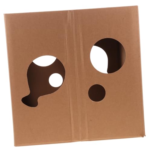 WOONEKY Katzenkratzhaus aus Pappe doppelseitig Spielzeug-Kratzkasten aus Wellpappe WOONEKY Katzenkratzhaus aus Pappe doppelseitig Spielzeug-Kratzkasten aus Wellpappe von WOONEKY