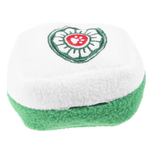 WOONEKY Katzenminze mit Knisterpapier Plüsch Kauspielzeug in Mahjong Form Interaktives Katzenspielzeug zur Unterhaltung und Beruhigung für Wohnungskatzen Leicht und Langlebig von WOONEKY