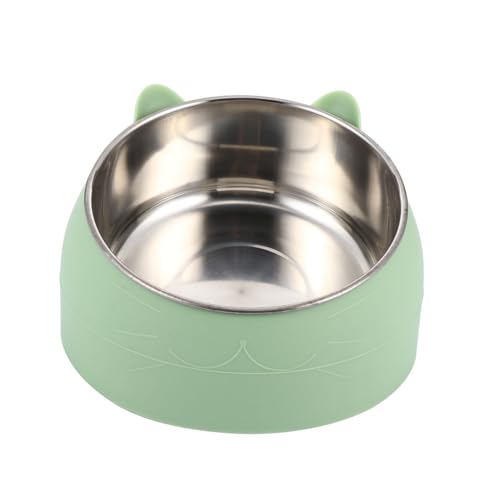 WOONEKY Elevated Edelstahl-napf Für Katzen Und Kleine Hunde Neigungsdesign Um Luftaufnahme Zu Reduzieren Fördert Gesunde Ernährung Für Trocken Und Nassfutter Snacks Oder Wasser WOONEKY Elevated Edelstahl-napf Für Katzen Und Kleine Hunde Neigungsdesign Um Luftaufnahme Zu Reduzieren Fördert Gesunde Ernährung Für Trocken Und Nassfutter Snacks Oder Wasser von WOONEKY