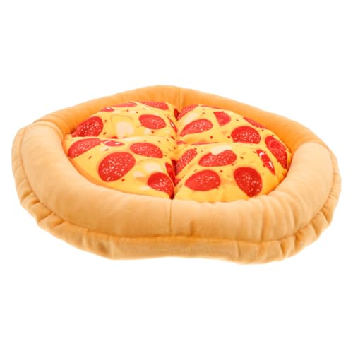 WOONEKY Warmes Katzenbett Katzenschlafpizzamatte Kätzchenhaus Katzenruhenest für Den Innenbereich Quietschende Matte für Katzenspielzeug WOONEKY Warmes Katzenbett Katzenschlafpizzamatte Kätzchenhaus Katzenruhenest für Den Innenbereich Quietschende Matte für Katzenspielzeug von WOONEKY