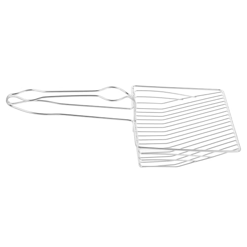 WOONEKY Katzenstreuschaufel mit Langem Griff Ergonomisch rutschfest Langlebig für Einfache Katzenklo Klumpstreu Poop Scooper für Katzenhalter von WOONEKY