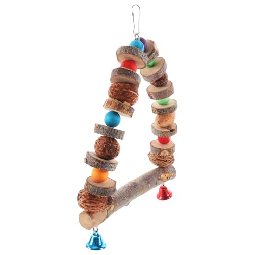 WOONEKY Kauspielzeug für Vögel im Käfig natürliches Papageienspielzeug aus Holz zum Aufhängen Sitzstange Schaukel Vogelspielplatz Spielzeug für Nymphensittiche Kauspielzeug für Haustiere WOONEKY Kauspielzeug für Vögel im Käfig natürliches Papageienspielzeug aus Holz zum Aufhängen Sitzstange Schaukel Vogelspielplatz Spielzeug für Nymphensittiche Kauspielzeug für Haustiere von WOONEKY