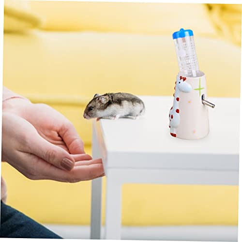 WOONEKY Keramik Wasserspender Halter für Hamster Stabiles Bruchfestes Design rutschfeste Halterung für Trinkflasche Geeignet für Zwerghamster und Kleine Haustiere Praktische Haustier von WOONEKY