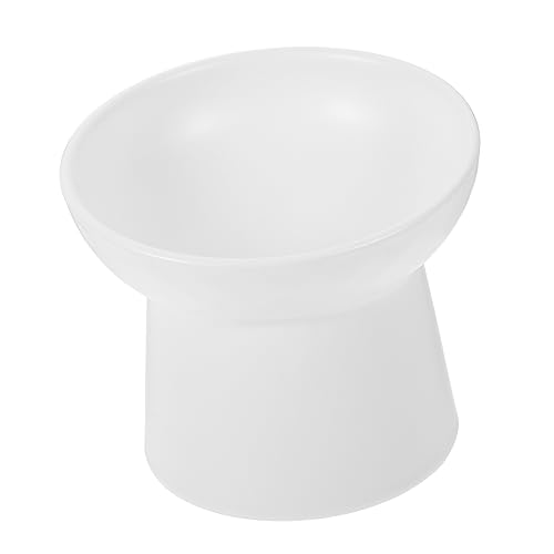 WOONEKY Eleganter Katzennapf Futternapf für Kätzchen und Welpen Nackenschutz-Design Robustes Keramikmaterial Weiß WOONEKY Eleganter Katzennapf Futternapf für Kätzchen und Welpen Nackenschutz-Design Robustes Keramikmaterial Weiß von WOONEKY