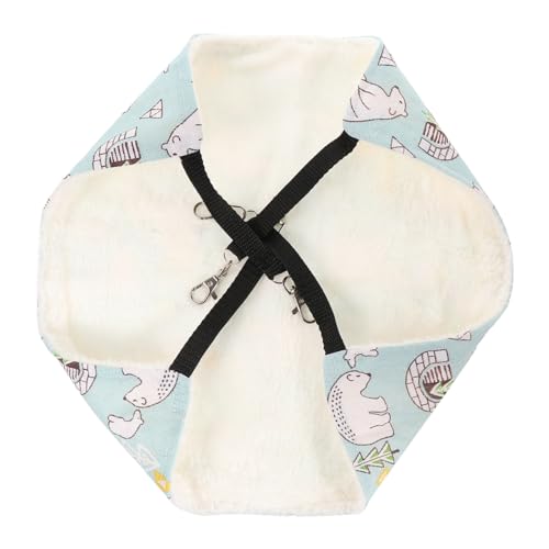 WOONEKY Hängematte Für Kleintiere Bequeme Schlafmatte Für Hamster Meerschweinchen Kaninchen Und Andere Kleine Haustiere Atmungsaktives Design Für Wintergemütlichkeit Kuschelnest Für WOONEKY Hängematte Für Kleintiere Bequeme Schlafmatte Für Hamster Meerschweinchen Kaninchen Und Andere Kleine Haustiere Atmungsaktives Design Für Wintergemütlichkeit Kuschelnest Für von WOONEKY