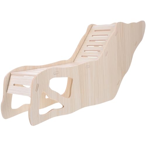 WOONEKY Kleine Tierleiter aus Holz für Hamster und Meerschweinchen Stabile Kletterleiter für Nagerkäfige Spielplatz für Kleintiere Installieren Langlebiges und Sicheres Design von WOONEKY
