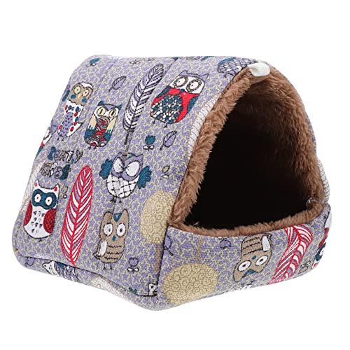 WOONEKY Kleintier Nest für Hamster und Meerschweinchen Warmes Schlafnest für Winter Geeignet für Chinchillas und Igel Weiche und Pflegeleichte Materialien WOONEKY Kleintier Nest für Hamster und Meerschweinchen Warmes Schlafnest für Winter Geeignet für Chinchillas und Igel Weiche und Pflegeleichte Materialien von WOONEKY